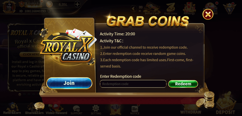 Royal X Casino Redeem Codes – Unlock Free Bonuses to Play and Win